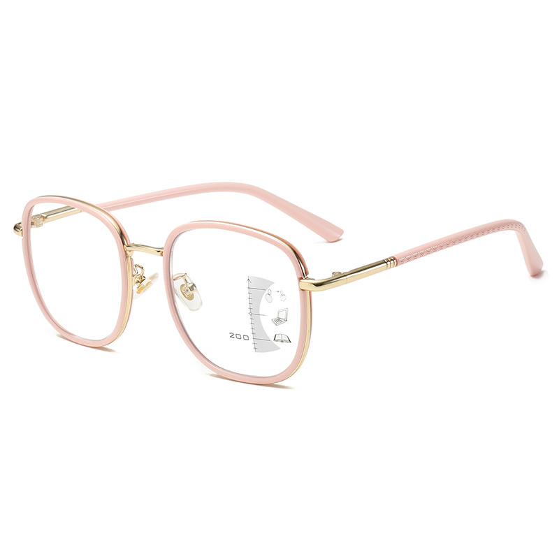 Nuevas gafas de lectura bifocales multifocales para mujer, modernas, juveniles, elegantes, montura grande, alta definición, bloqueo de luz azul, estilo de lujo ligero
