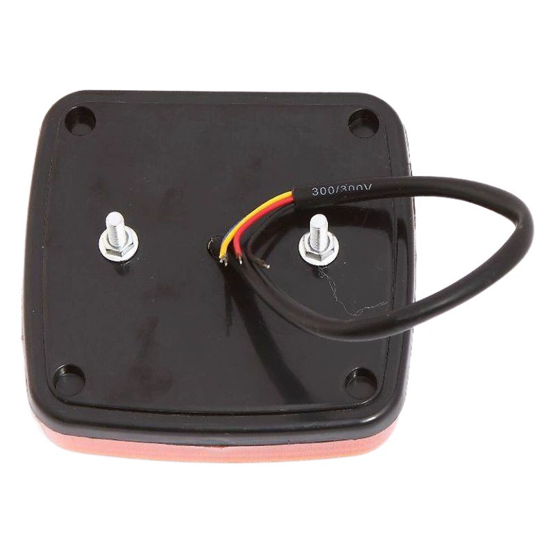 20 светодиодов красный и желтый задний фонарь для грузовика, сигнальный фонарь для прицепа с подсветкой номерного знака, стоп-сигнал, задний фонарь, защита от столкновений