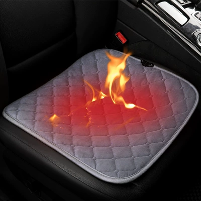 Seat cushion, seat cover | Car Heated Seat Cushion Winter - cy224-single-chip-gray-heating-wire-usb-socket
