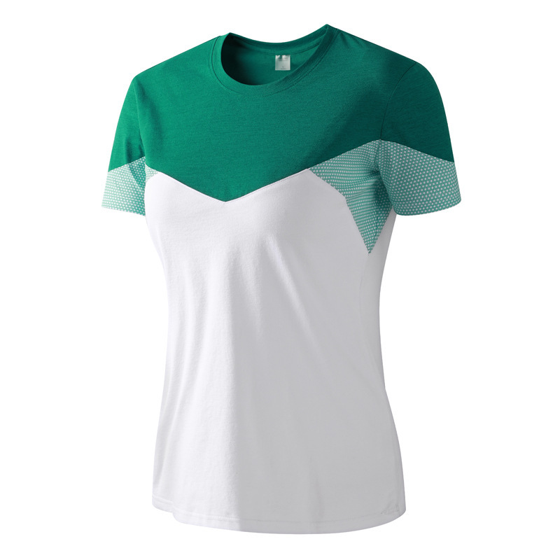 Gran tamaño al aire libre camiseta de secado rápido mujer transpiración sudor de mangas cortas camiseta deportiva de moda delgada fitness ropa de secado rápido verano