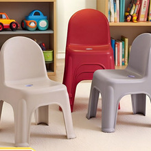 工厂批发塑料靠椅小凳子特厚家用儿童靠背椅成人沙发椅子防滑椅