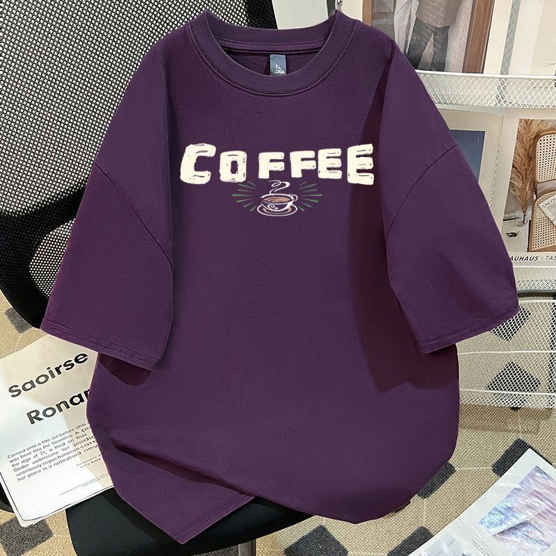 2026 New Style Pure Cotton Letter Print American Style High-Quality Short-Sleeve T-Shirt for Middle and Large Children, Summer Wear for Students and Teenagers