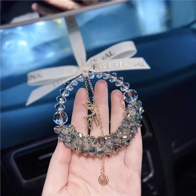 journey car crystal ornament, rearview | Car hanging