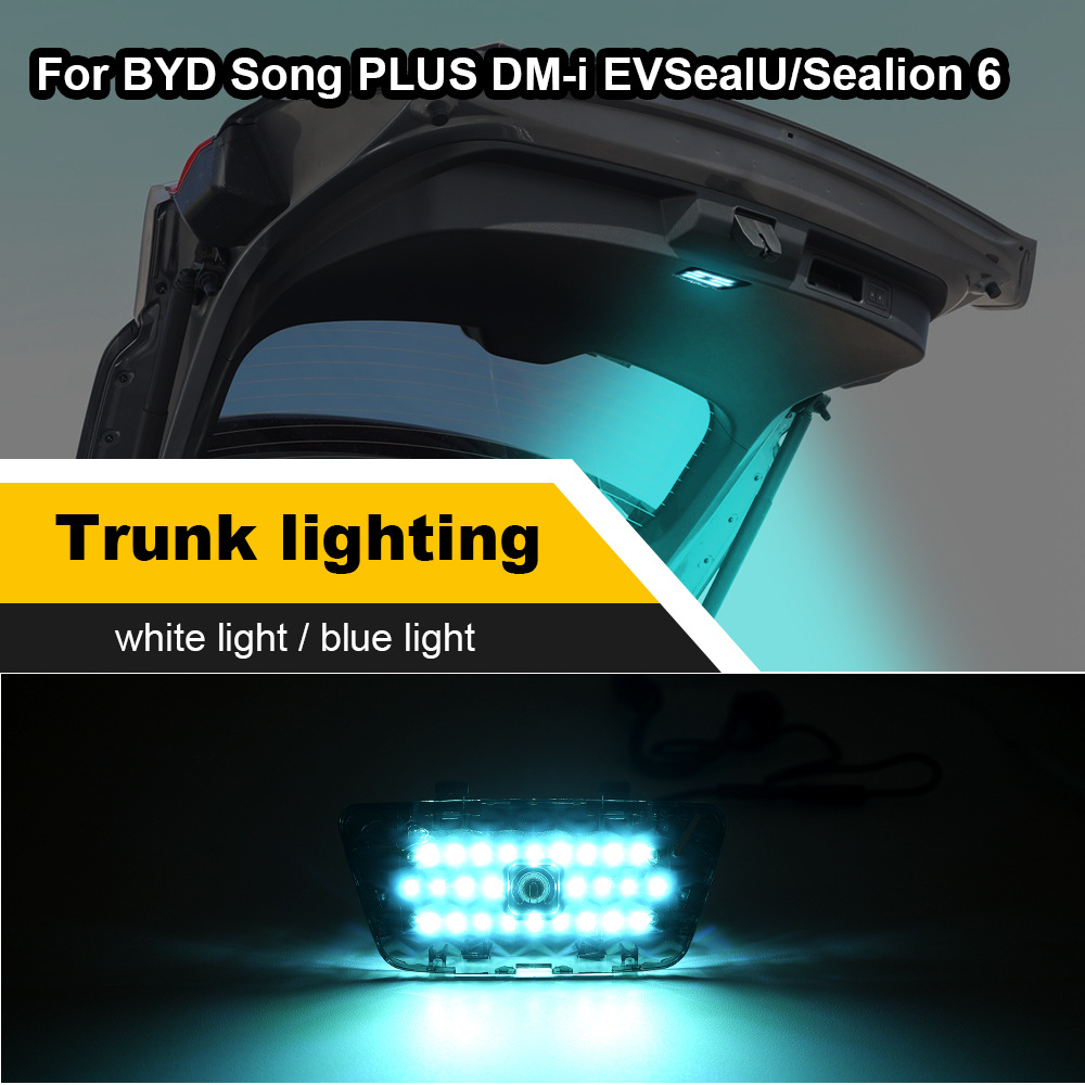 Suitable for BYD 2020-2024 Song Plus, dedicated tailgate LED light for the rear trunk