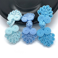 Seuss clothing accessories buttons Chinese style hand-woven polyester continuous mold seven-bead buttons ethnic cheongsam plate buttons wholesale