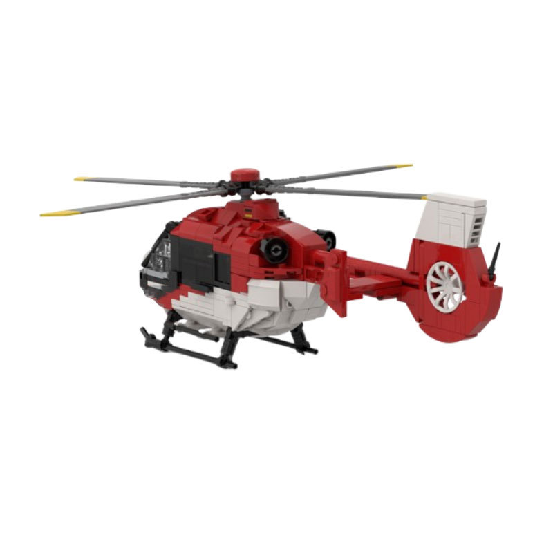 Red Airplane Construction Toy Educational Building Block Model_voghion.com