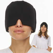 跨境 Hat凝胶头套冷热敷贴面罩男女护眼罩睡帽固体凝胶头套IceCap