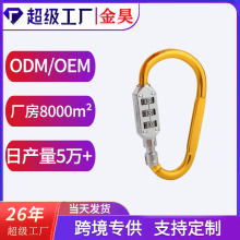 金昊长期现货铝合金头盔锁   登山密码锁