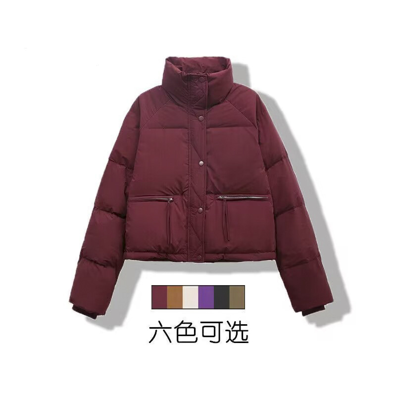 Korean Down Cotton Clothes Anti-Season Clearance Women's Winter New Short Thick Bread Suit Small High Waist Cotton Coat Jacket