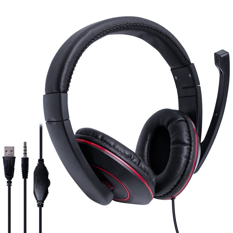 Auriculares con cable USB con control de micrófono Auriculares de alta calidad de sonido Tablet PC Universal