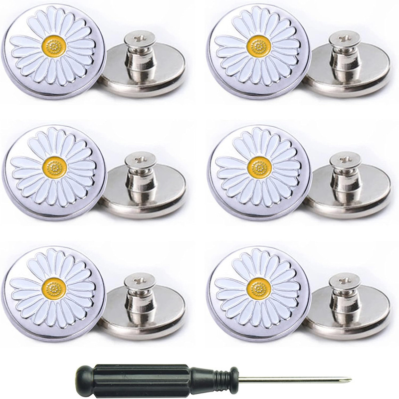 Jeans button detachable metal replacement screwdriver replacement button, easy to install and reusable