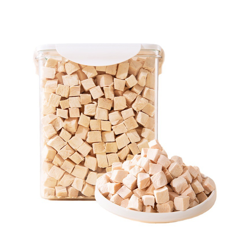 Cat snack granos de pollo liofilizados gatos jóvenes gatos adultos codorna huevo huevo nutrición perros alimentos básicos para toda la familia barril alimento para mascotas