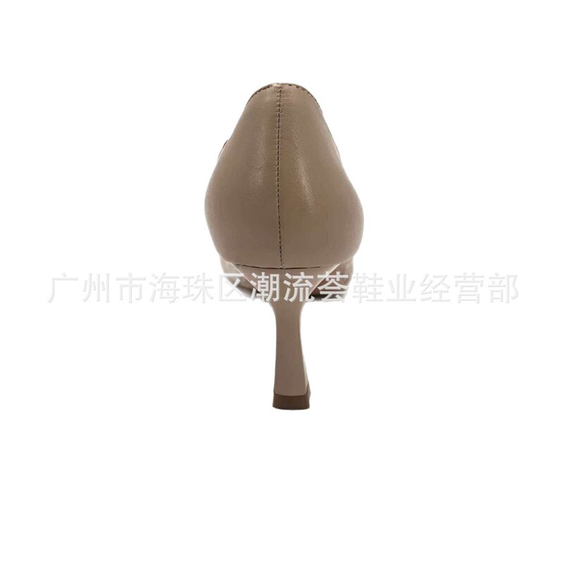 Hf614-1 College Student Professional Etiquette High-Heeled Shoes for Women, Thin Heels, Suitable for Flight Attendants, Formal Wear, Graduation Interviews, and Work
