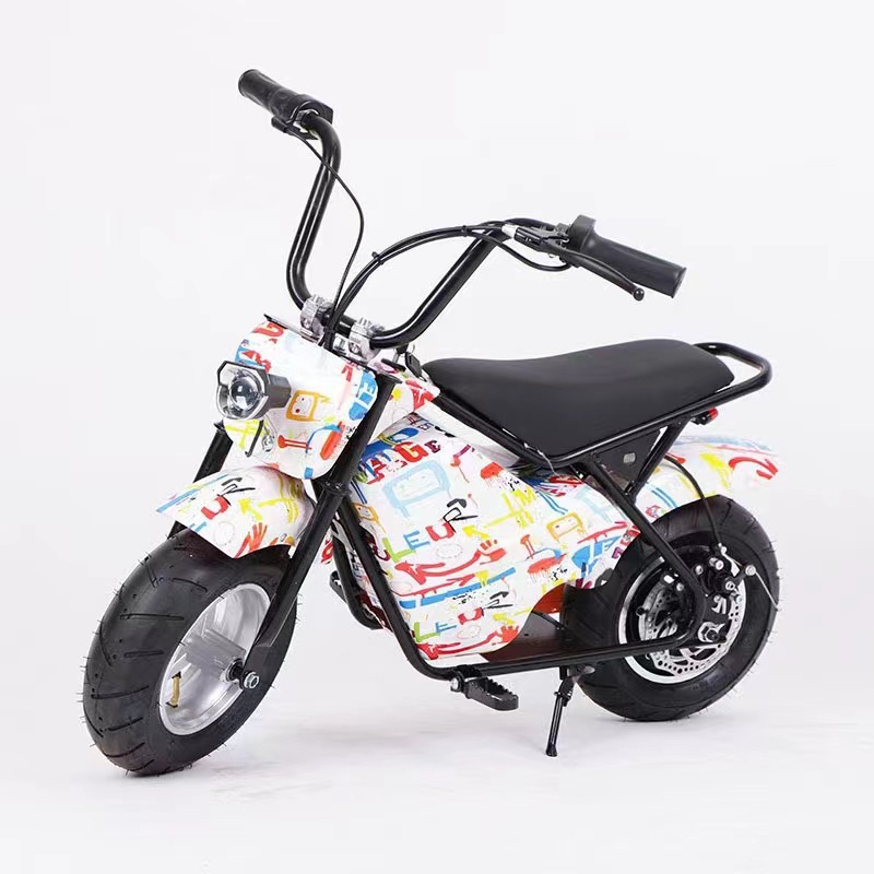 Cross-Border Children's Small Electric Motorcycle with Auxiliary Wheels, Little Mantis Two-Wheeled Motorcycle Toy Car, a Must-Have for Trendy Kids