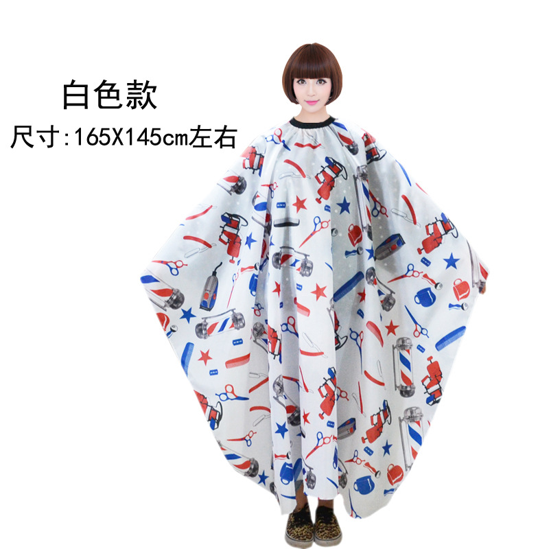 Tiktok Net rojo vintage cabeza de aceite profesional de peluquería y peluquería tela corte de pelo antiadherente más tamaño adulto peluquería babero