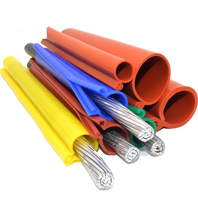 10千伏硅胶绝缘护套 彩色绝缘高压线护套 35KV电缆裸导线开口绝缘