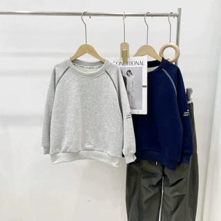 儿童韩版春秋套头衫男女童百搭宽松卫衣 一件代发881030