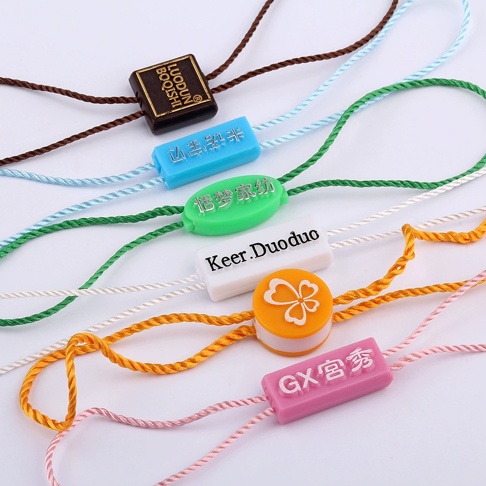 Одежда на заказ подвесная зерновая Фабрика Прямая одежда двойная вилка бирка Веревка на заказ Капля клея горячее тиснение Серебряная подвесная веревка висящее зерно