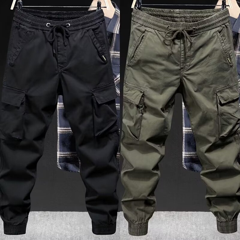 Work Pants for Men, Durable and Stain-Resistant, Loose Fit, Elastic Workwear Pants, Jogger-Style, Labor Protection Work Pants for Men, Summer