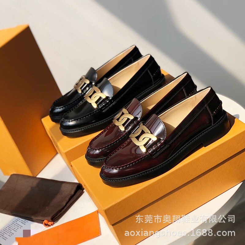 Potato Chip Top Genuine Leather Loafers Round Toe Low Heel Long-Term Versatile Retro British Women's Single Leather Shoes 2025