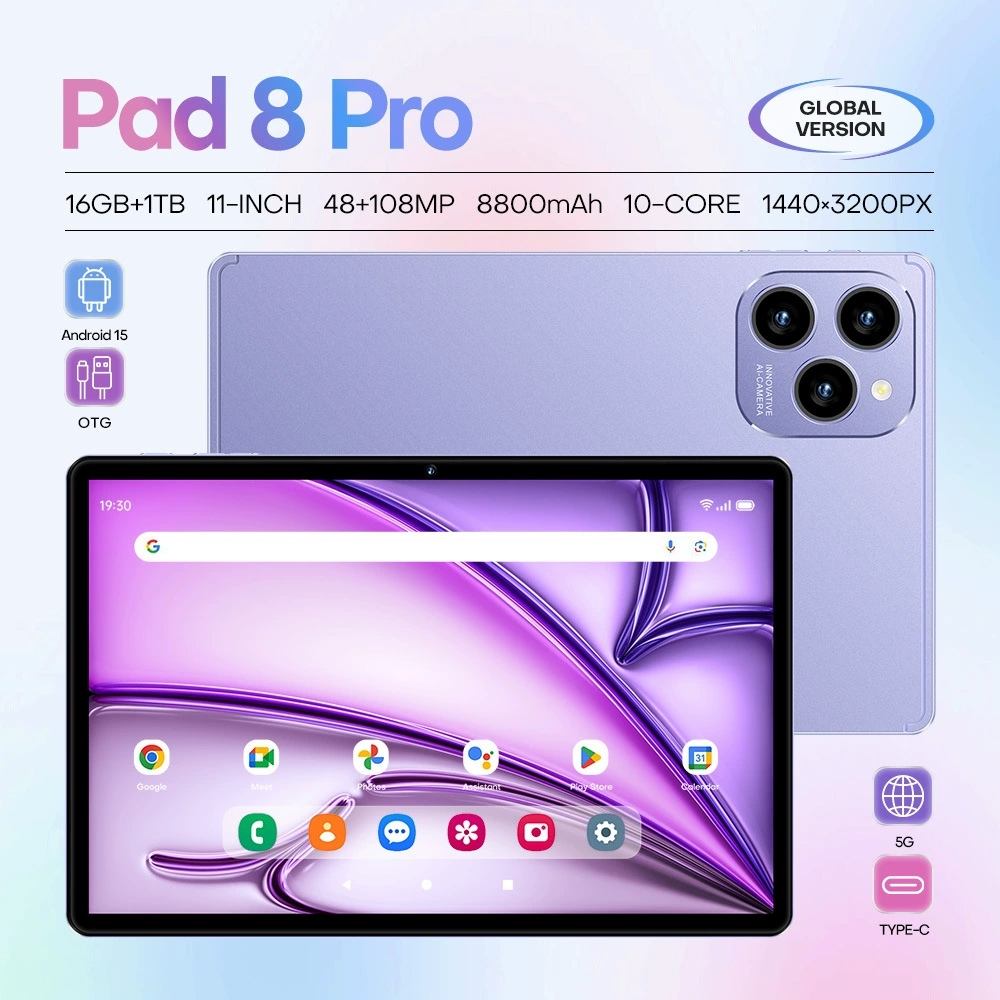 Новый товарный успех по границе Android планшет Pad 8 Pro 16+1Т памяти, прямая поставка от производителя