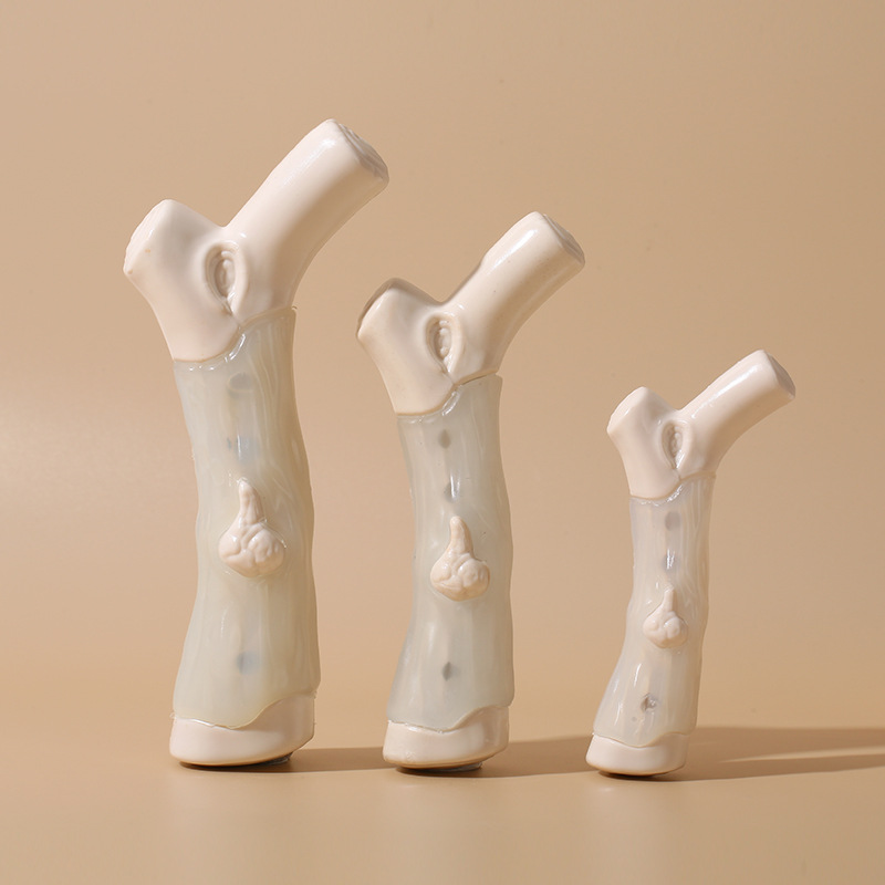 (2개) 개 장난감 고무 코팅 가지 치니 스틱, 물림 방지 및 깨지지 않음, 치아 청소 애완견 장난감, 대화형 지루함 완화 유물