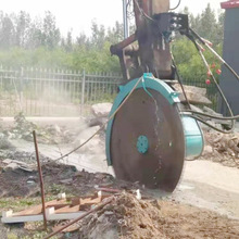 履带式挖机液压锯石机圆盘伐木锯齿 快速切割挖机岩石锯