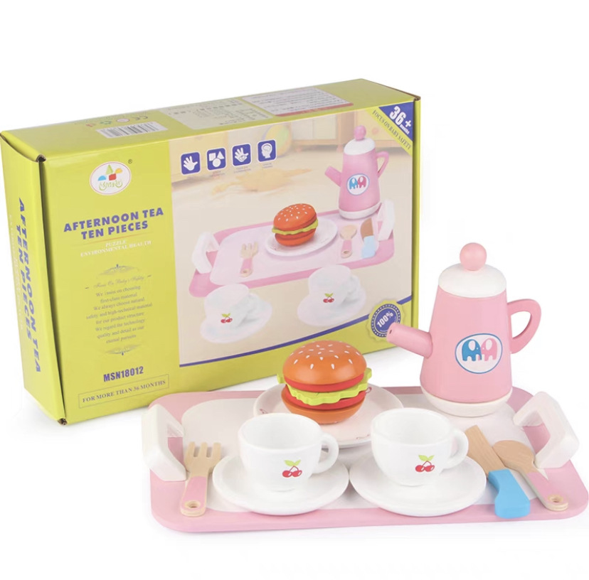 햄버거 티 세트 10개