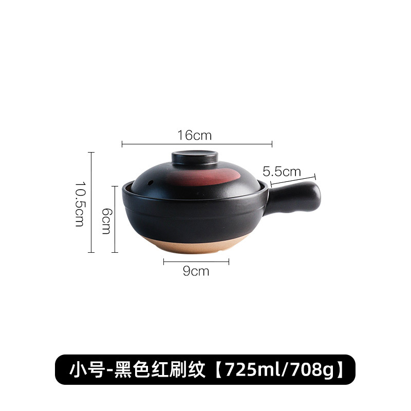 Olla de barro para uso doméstico, apta para estufas de gas, olla especial para hacer sopa, olla de barro, olla pequeña para cocinar arroz, olla de barro LOGO. image 11