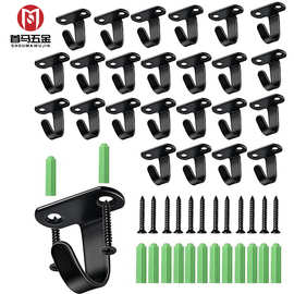 跨境货源 不锈钢挂衣钩 顶装挂钩实心钩家庭酒店厨房浴室单钩挂件