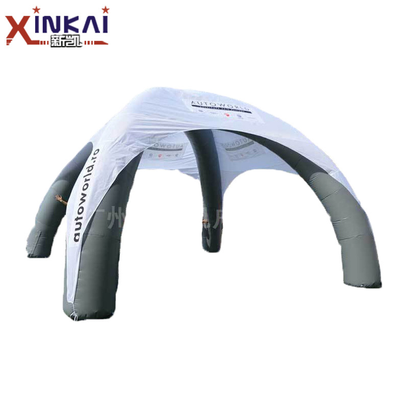 工厂充气四脚蜘蛛帐篷 户外广告活动充气帐篷 蝶形六角黑胶帐篷