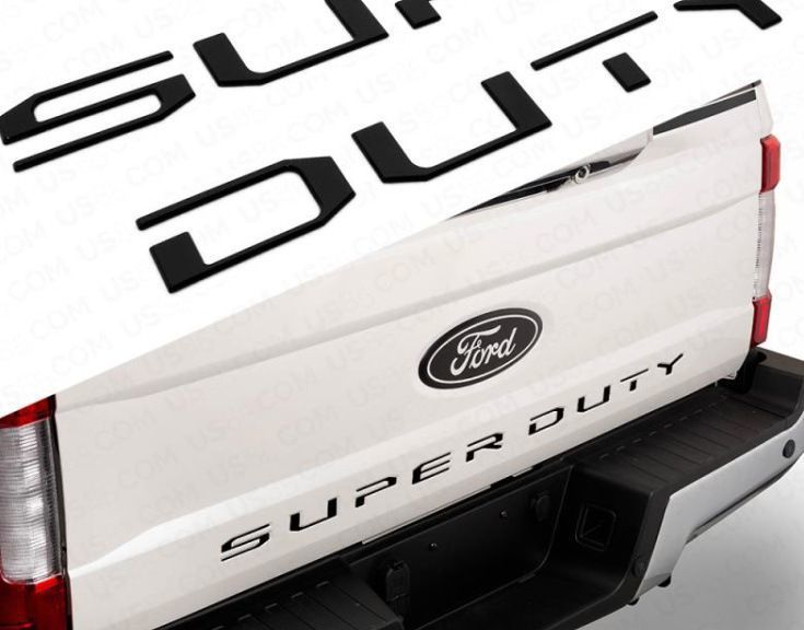 Suitable for 17-19 Ford SUPERDUTY tail box decals, 3D three-dimensional car logo modification decals