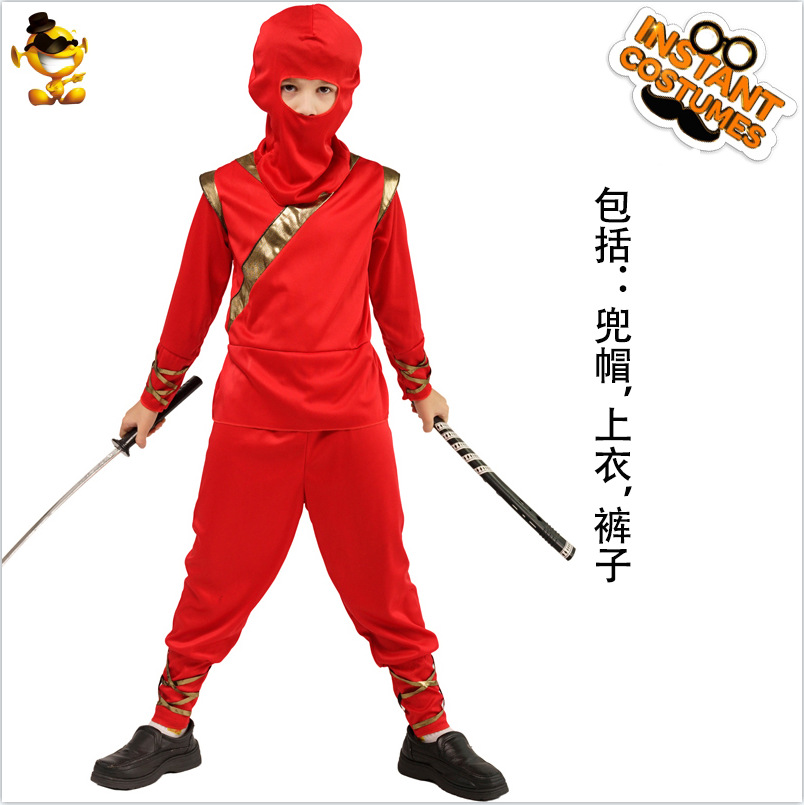 Traje de ninja para niños de Halloween Juego de rol cos Traje de actuación de ninja para niños Traje de ninja para niños