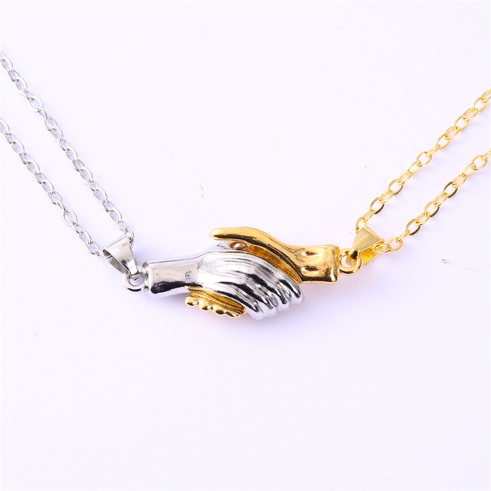 Simple Style Hand Alloy Plating Unisex Pendant Necklace display picture 1