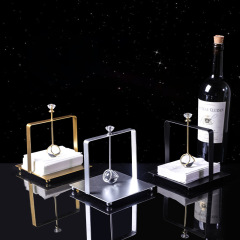 Nordic INS standing paper towel holder, stainless steel square restaurant living room paper towel holder with paper pressing stand