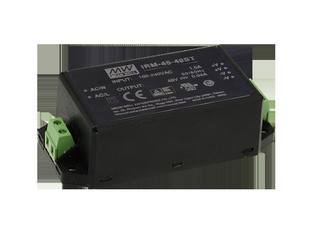 台湾明纬 IRM-45-5ST 40W 5V超小型AC-DC模块电源直流8A 端子型