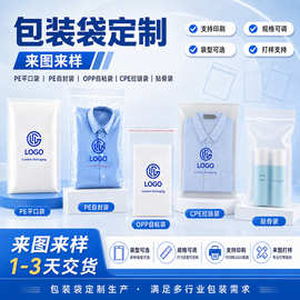 各类塑料包装袋logo印刷PE自封袋OPP自粘袋CPE磨砂袋拉链袋源厂
