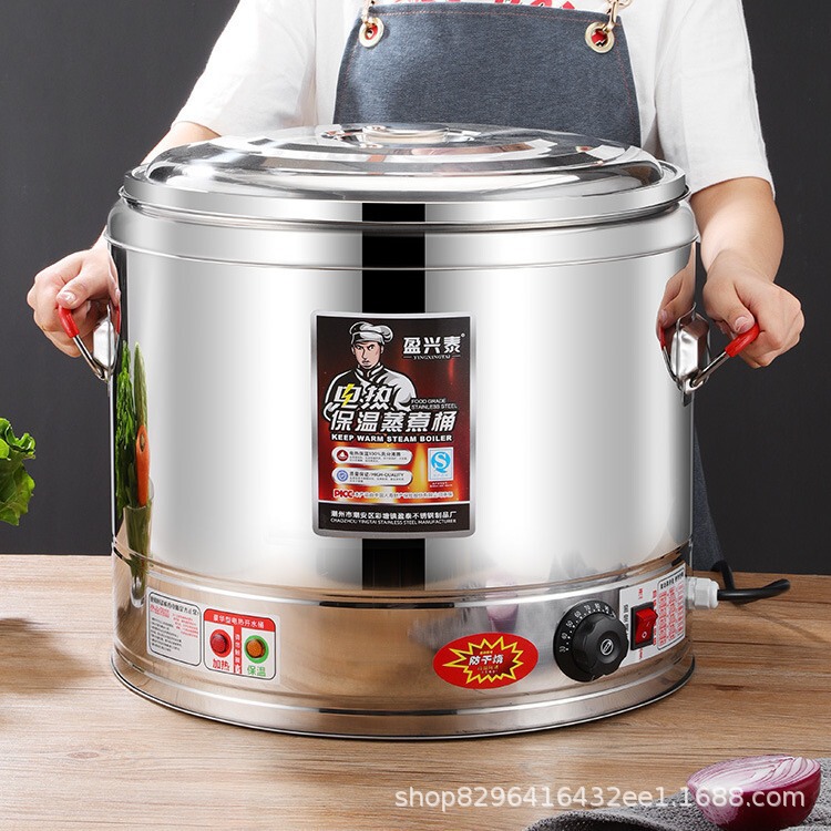 業務用ゆで麺缶ステンレス保温桶電熱スープ麺炉多機能電気蒸し器大容量ゆで麺炉|undefined