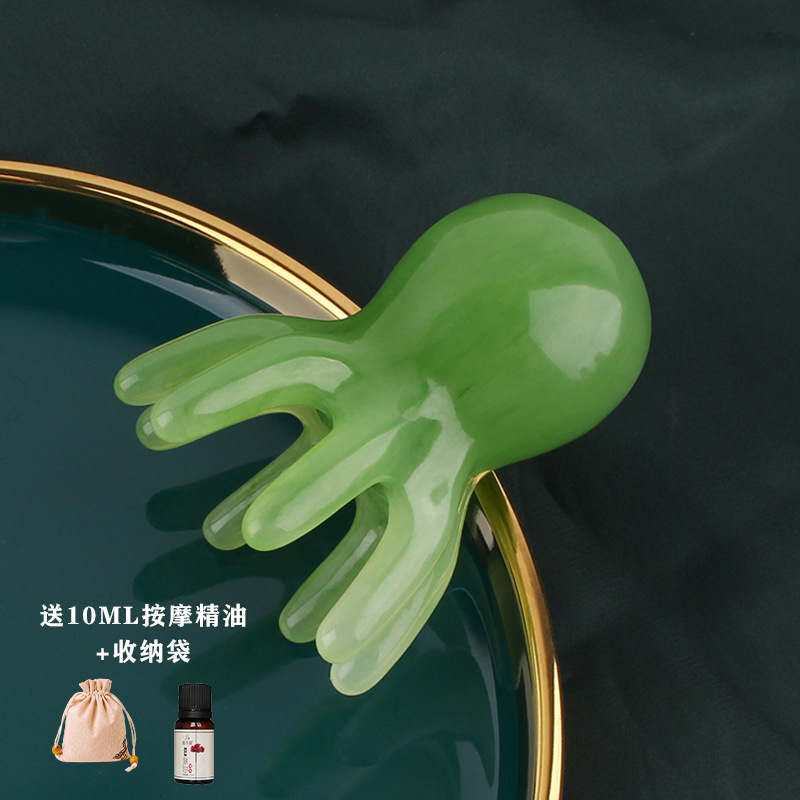 Pein de masaje de pulpo de ocho garras de cabeza masajeador de meridianos agarrar puntos de acupuntura