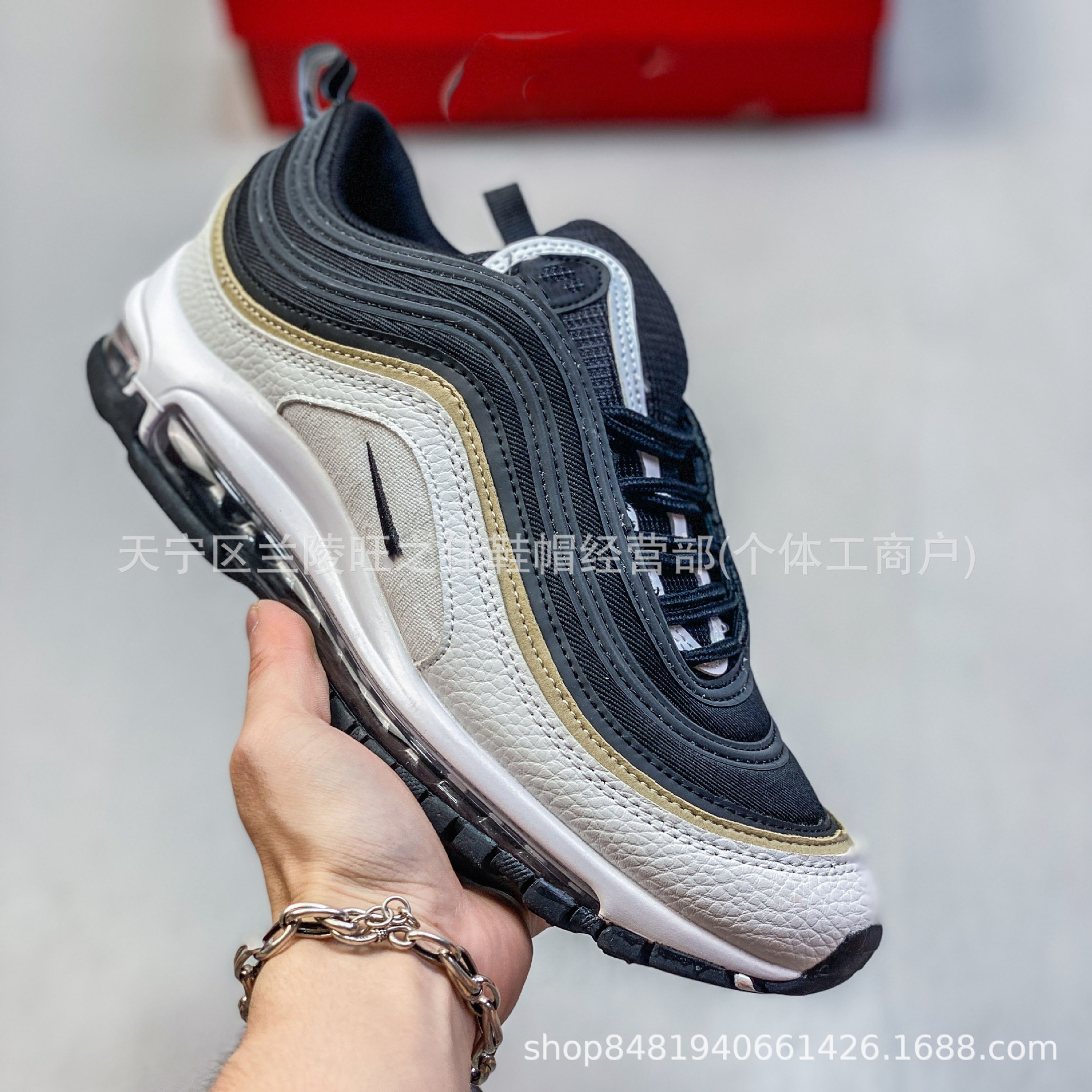 Putian zapatos transfronterizos al por mayor Air Max 97 pequeño gancho bala retro almohadilla de aire completo zapatillas deportivas casuales