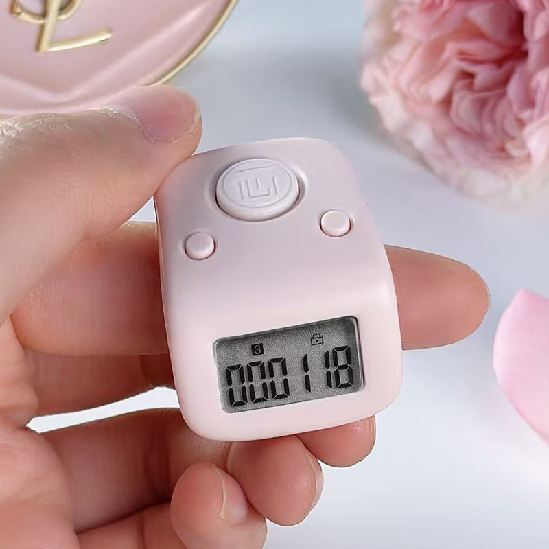 ワンハートカウンター 発光充電式ハンドカウンター 電子デジタル表示カウンター ハンドプレスリング型ポイントカウンター|undefined