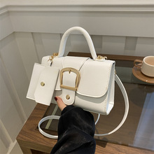 糖果色通勤包女2024夏季新款简约复古潮流百搭斜挎单肩手提小方包
