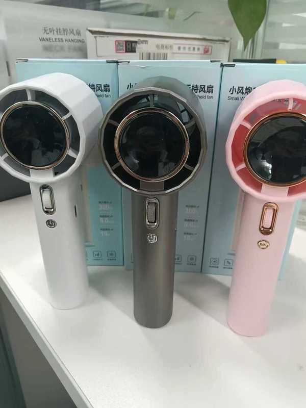 100速高速手持ち氷敷ファンusbミニポータブル充電ターボ小型ファンデジタルディスプレイデスクトップファン|undefined