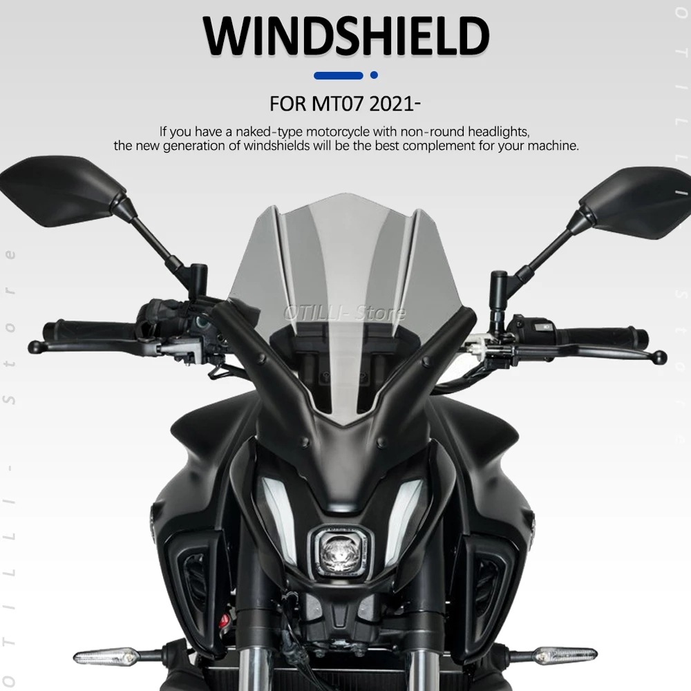 Motorcycle Modified Windshield Wind Deflector for Yamaha MT07 2021