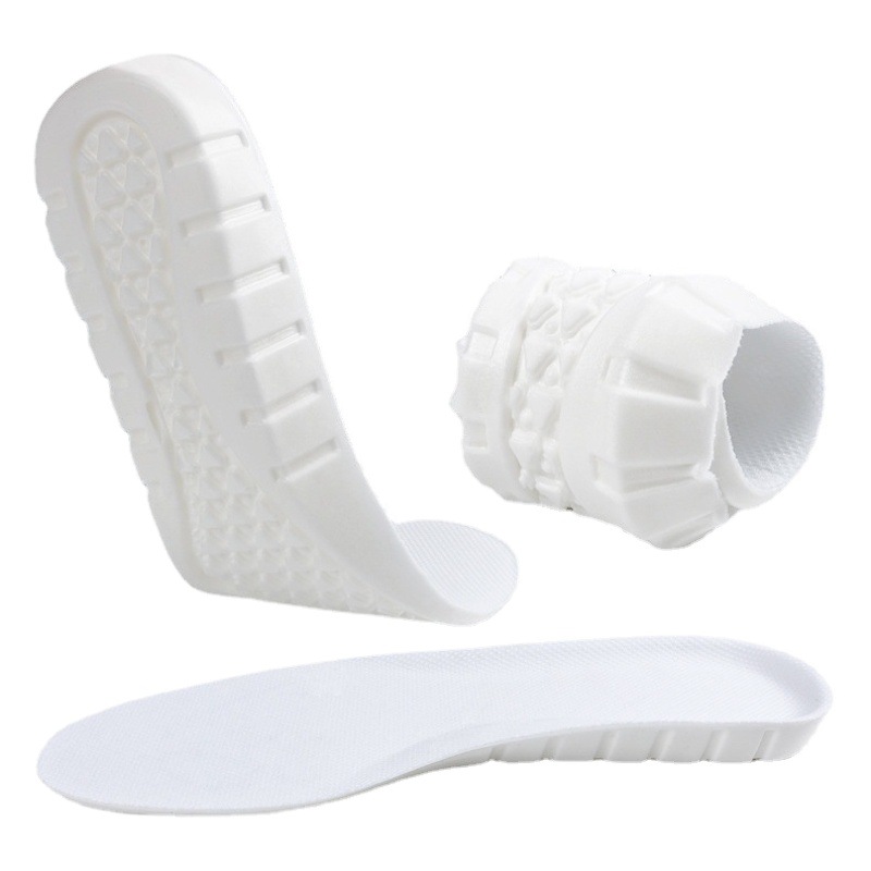 Alto elástico transpirable desodorante absorbente del sudor de los hombres y las mujeres de látex de fondo suave engrosada aumento de baloncesto absorción de choque super suave plantilla deportiva