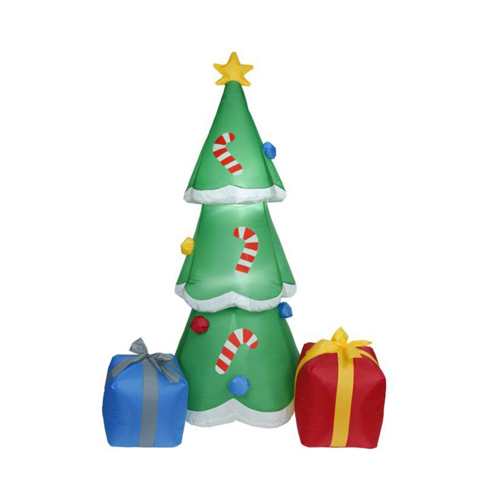 1,8 m árbol de Navidad inflable bolsa de regalo inflable muleta brillante árbol de Navidad decoraciones de Navidad suministros de Navidad