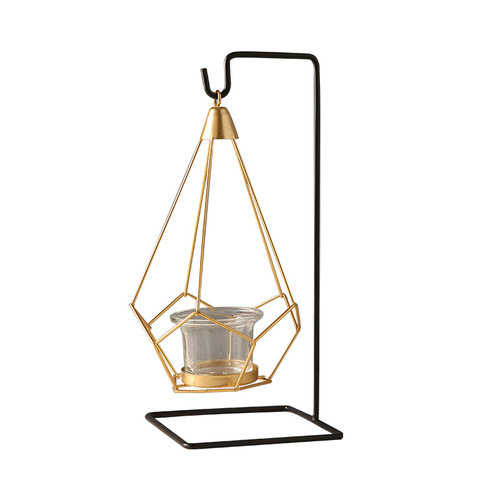 Light luxury hanging basket candle holder Nordic home Western restaurant ornaments romantic candlelight dinner atmosphere decoration props