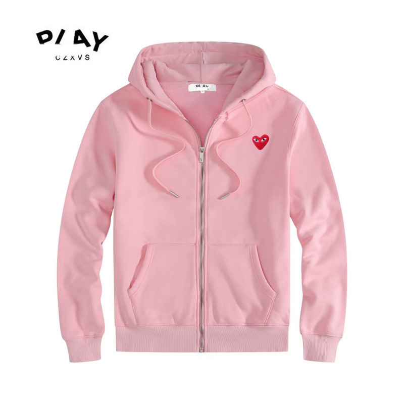 2026 Popular Cross-Border Men's Cardigan Sweatshirt Spring and Autumn New Couple Japanese Style Trendy Brand Loose Zipper Hoodie with Heart Embroidery 2026 Popular Cross-Border Men's Cardigan Sweatshirt Spring and Autumn New Couple Japanese Style Trendy Brand Loose Zipper Hoodie with Heart Embroidery