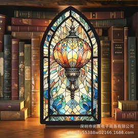 跨境新品Book Nook木质书立书架装饰奇幻书角饰品爱书人士礼品