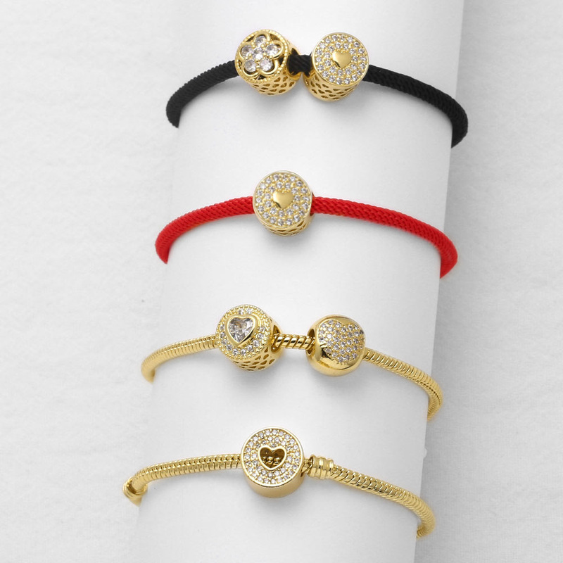 AS jewelry Europe and the United States cross-border r hot selling simple fashion can diy love round beads bracelet bracelet brj65